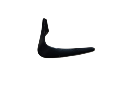 Matte Black V-Shaped Zinc Drawer Knob