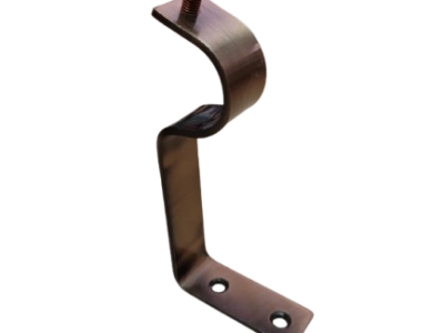 Steel Curtain Rod Bracket with Screw Clamp