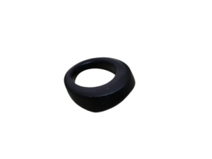 Matte Black Oval Zinc Drawer Knob