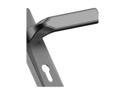 Modern Zinc Lever Door Handle with Long Backplate
