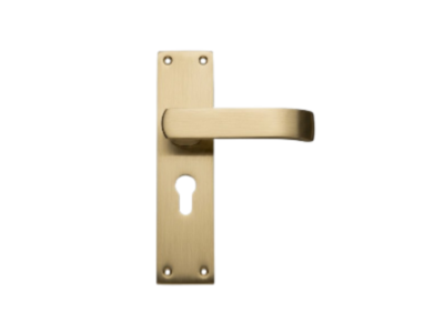 Zinc Diecast Mortise Handle – Gold Finish Lever Door Handle